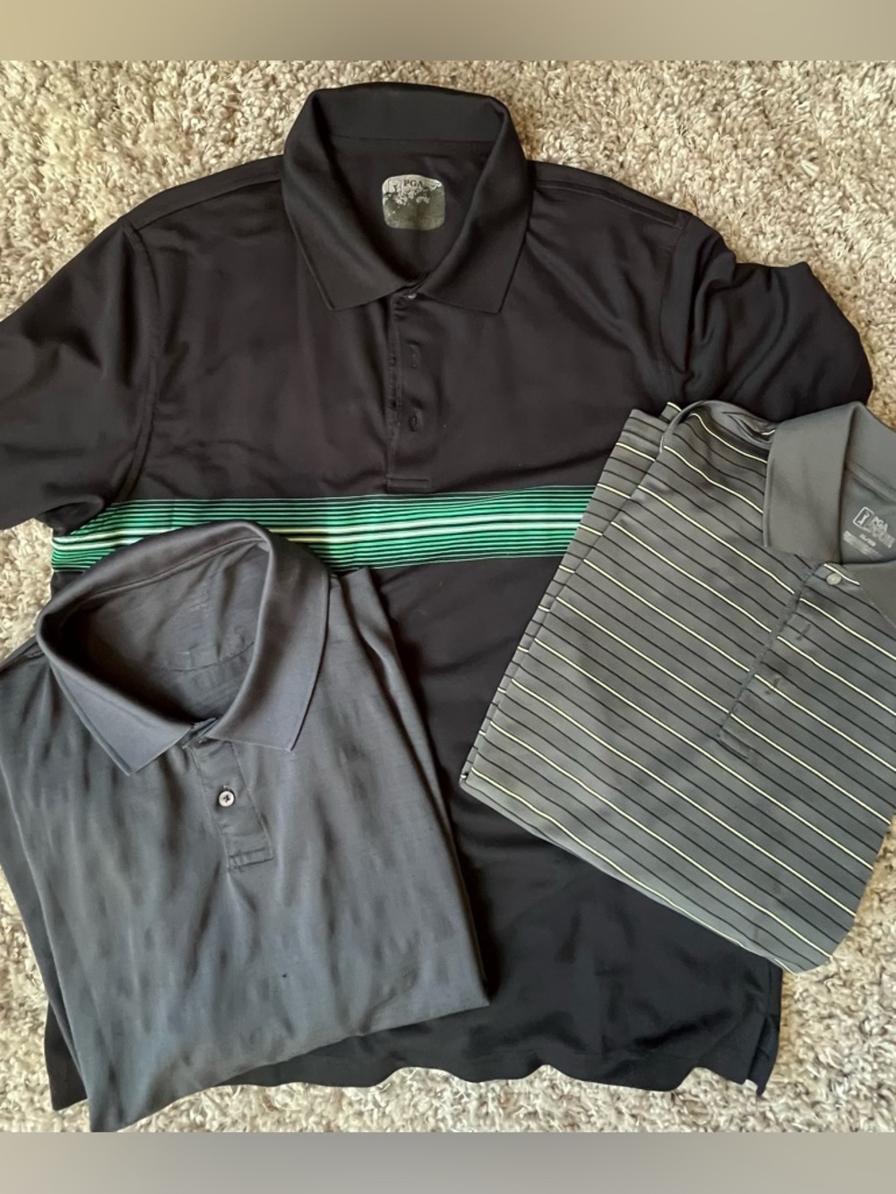 3 PGA Men’s Polo Shirts